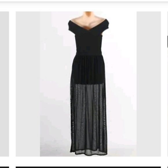 Express Dresses & Skirts - Express Black  Off The Shoulder Dress